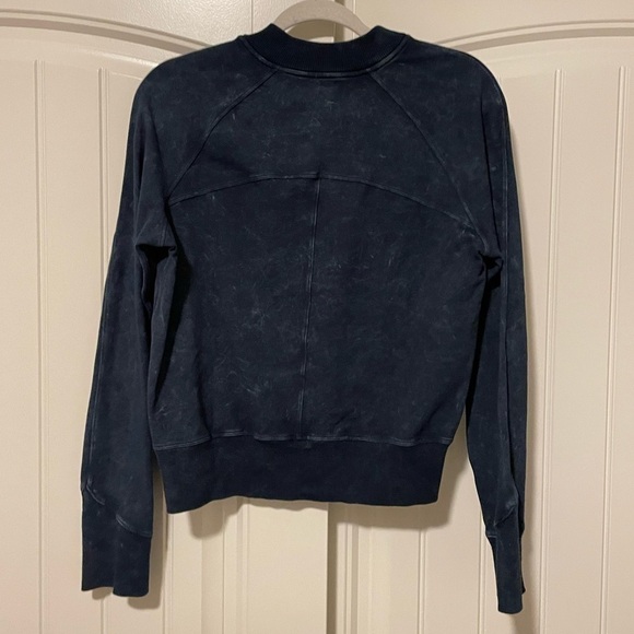Lululemon Ready to Roll Crew Dye Acid Rubber Dye True Navy sweatshirt size 4 - Picture 6 of 7